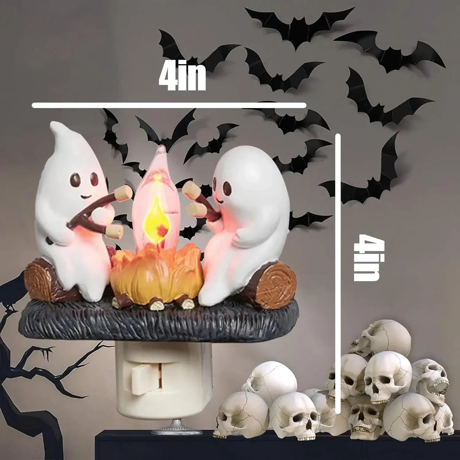 Ghost Campfire Nightlight