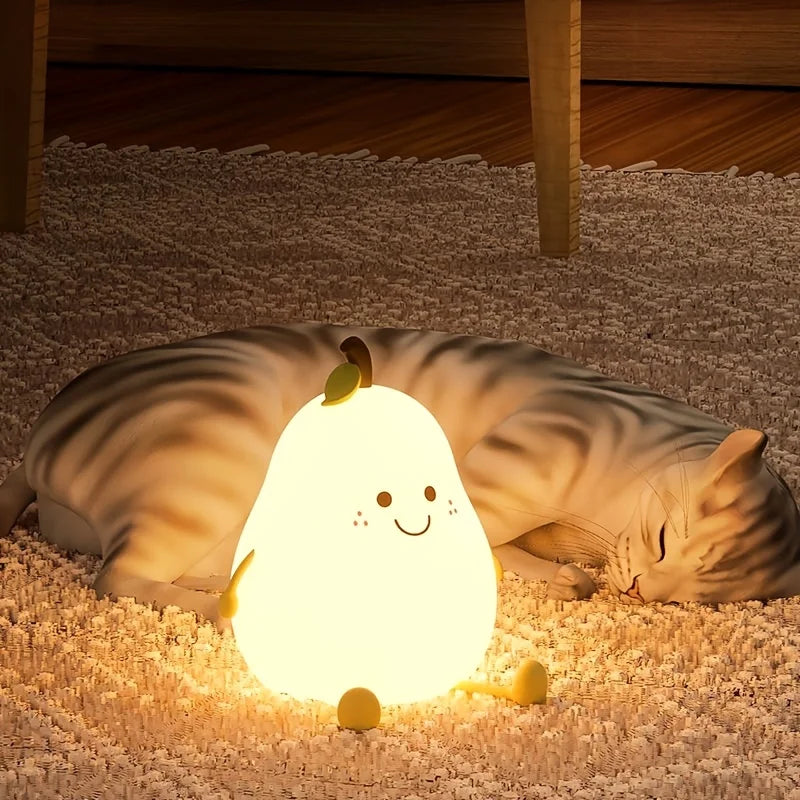 GlowPear RGB Silicone Night Light