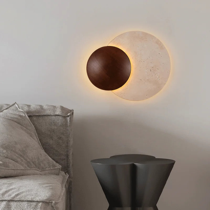Soluna Travertine Wall Light