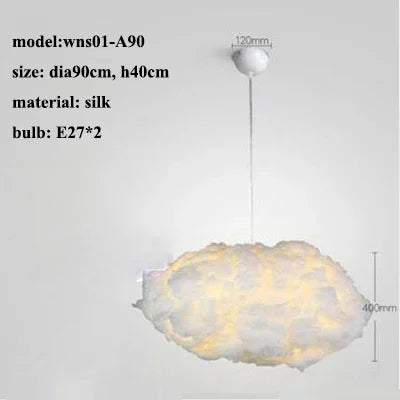 Nordic Cloud Pendant Lamp – Floating Atmosphere Light for Ceiling