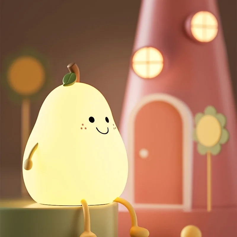 GlowPear RGB Silicone Night Light