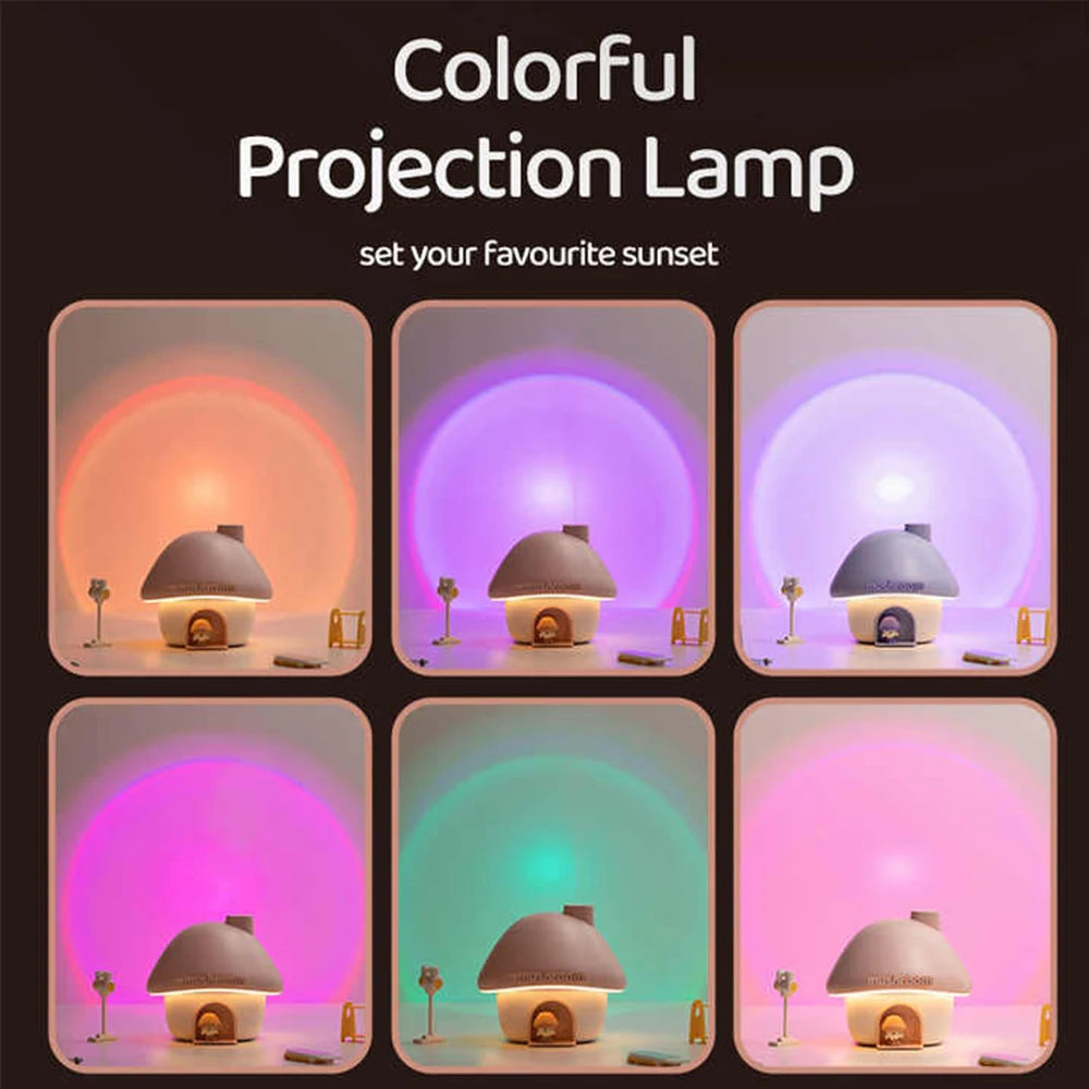 Mushroom House Humidifier Nightlight – Functional and Aesthetic