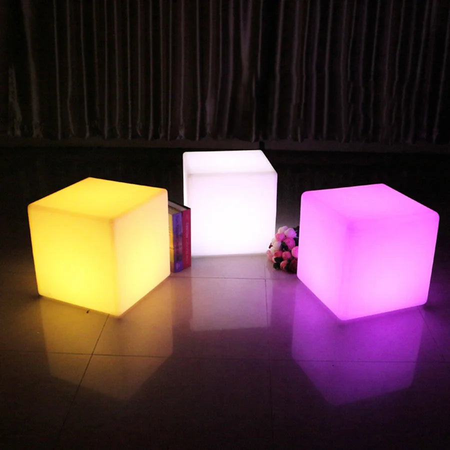 RGB Glow Cube Nightlight - For Outdoor or Indoor Use