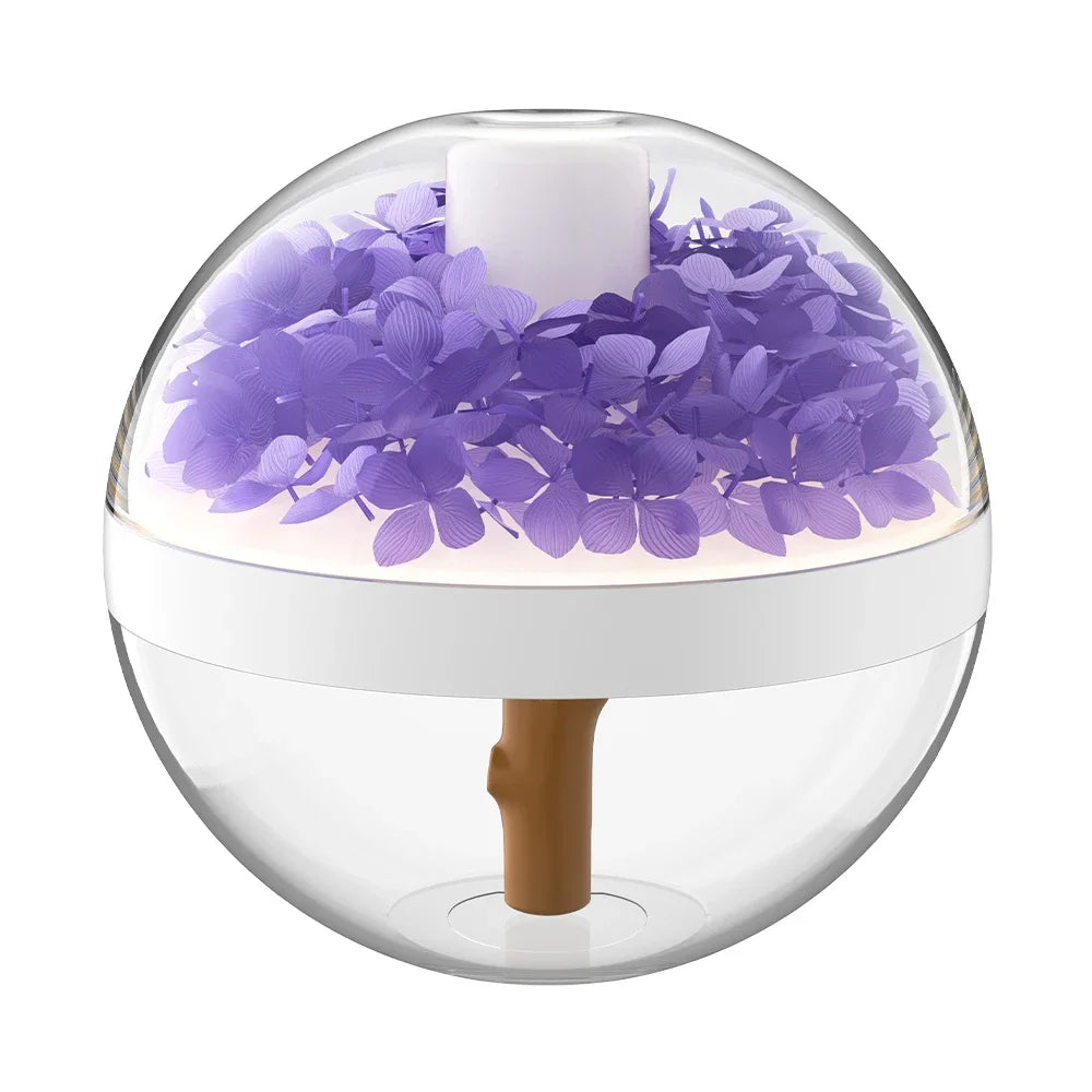Flower Humidifier Night Light Rechargeable USB lifestyle product view