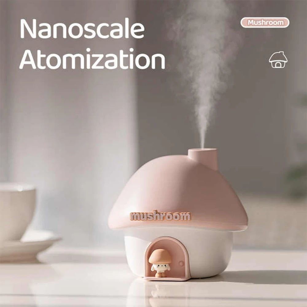 Mushroom House Humidifier Nightlight – Functional and Aesthetic