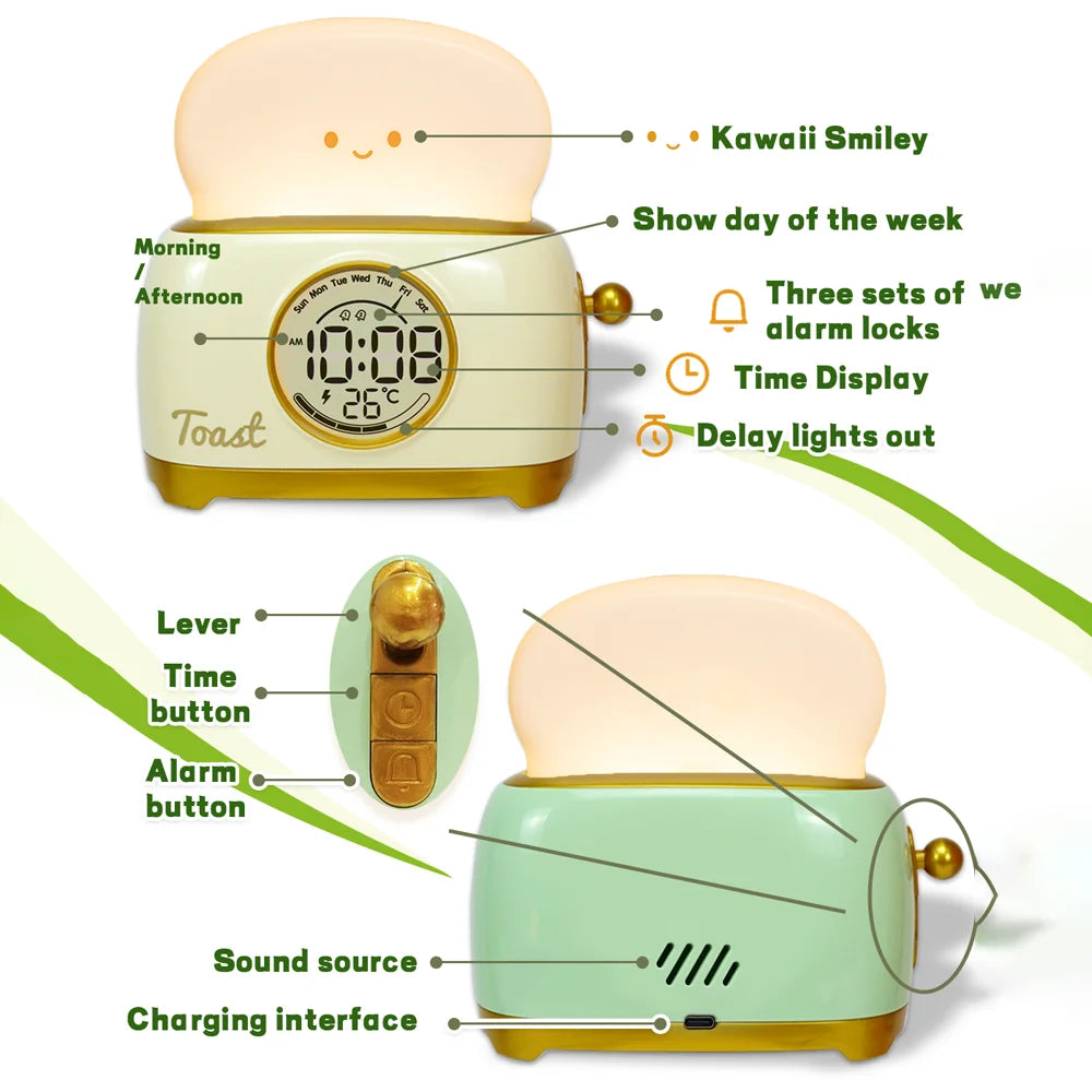 ToastiGlow Alarm Clock