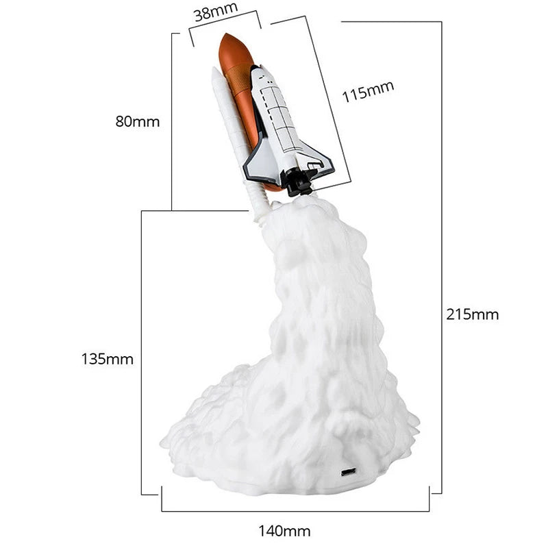 Rocket Launch Night Lamp