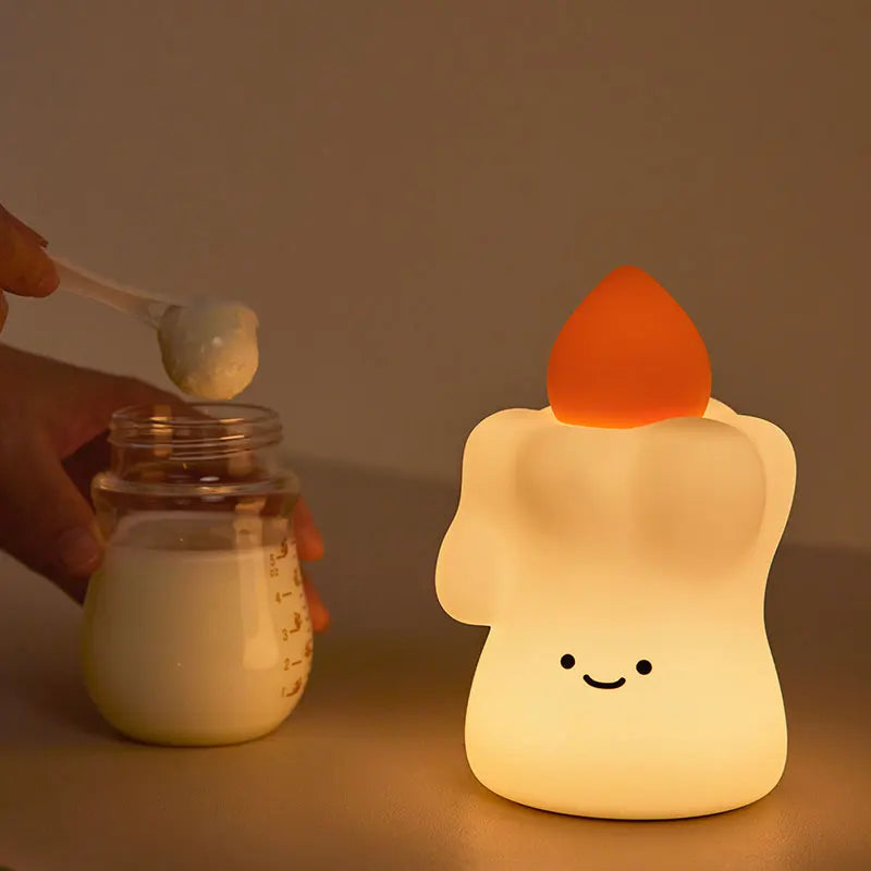 GlowCandle Silicone Night Light