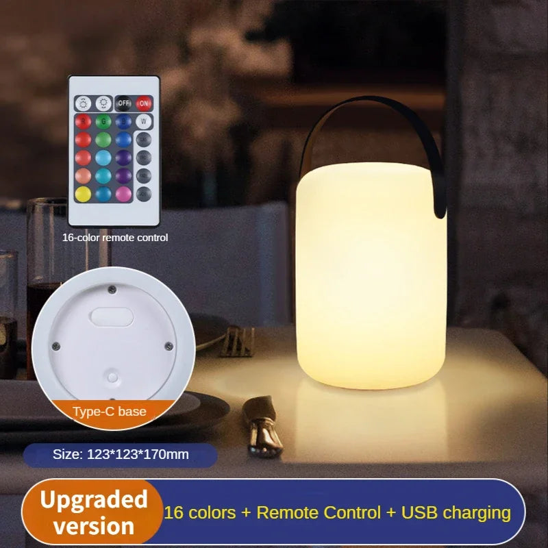LUMINA GLOW – Portable Ambient Night Lamp with RGB Dimming