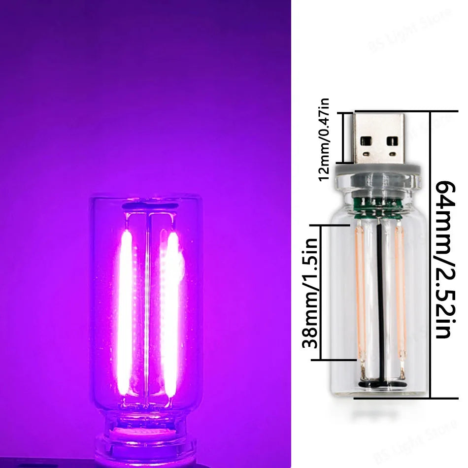 Retro Edison Dimmer Bedside Table Lamp Dimmable USB lifestyle product view