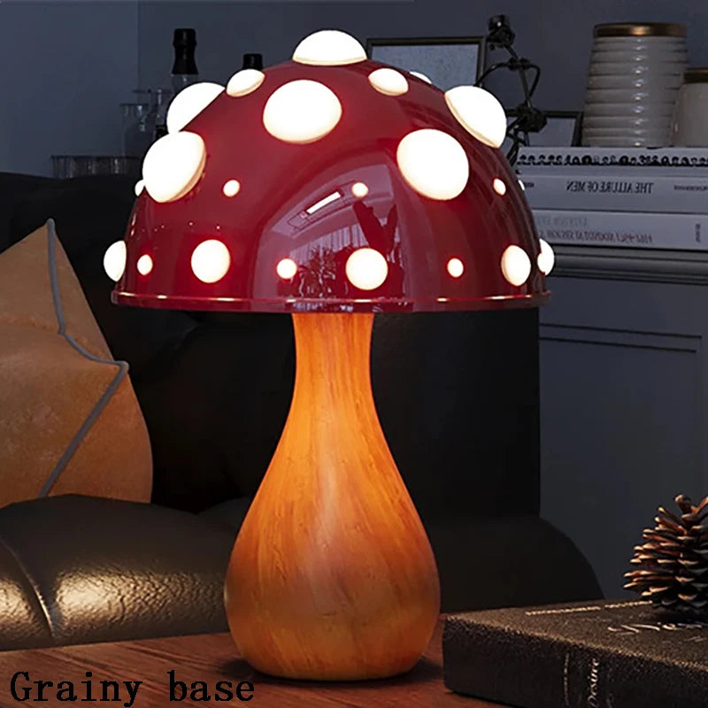 Tall Amanita Mushroom Table Lamp – Nature-Inspired Elegance