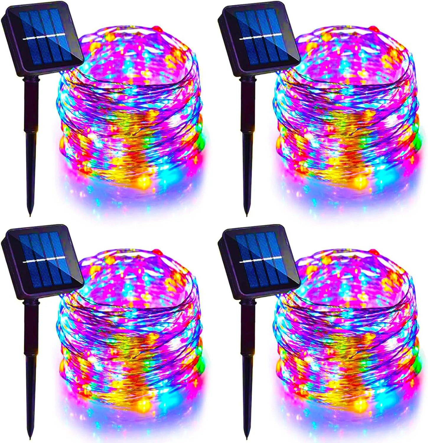 Solar Copper Wire Fairy String Lights – Outdoor Waterproof Garden Garland