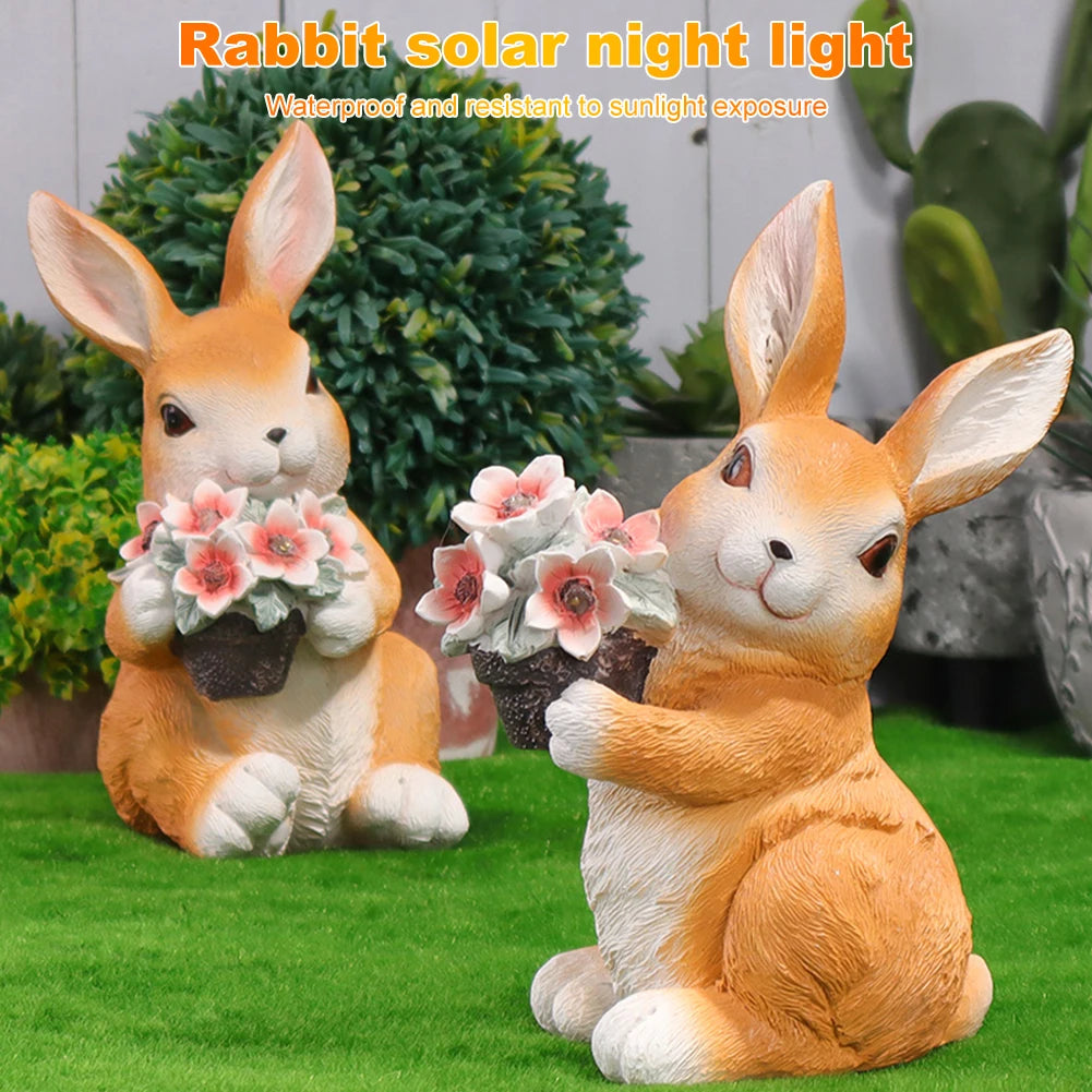 Garden Glow Solar Rabbit