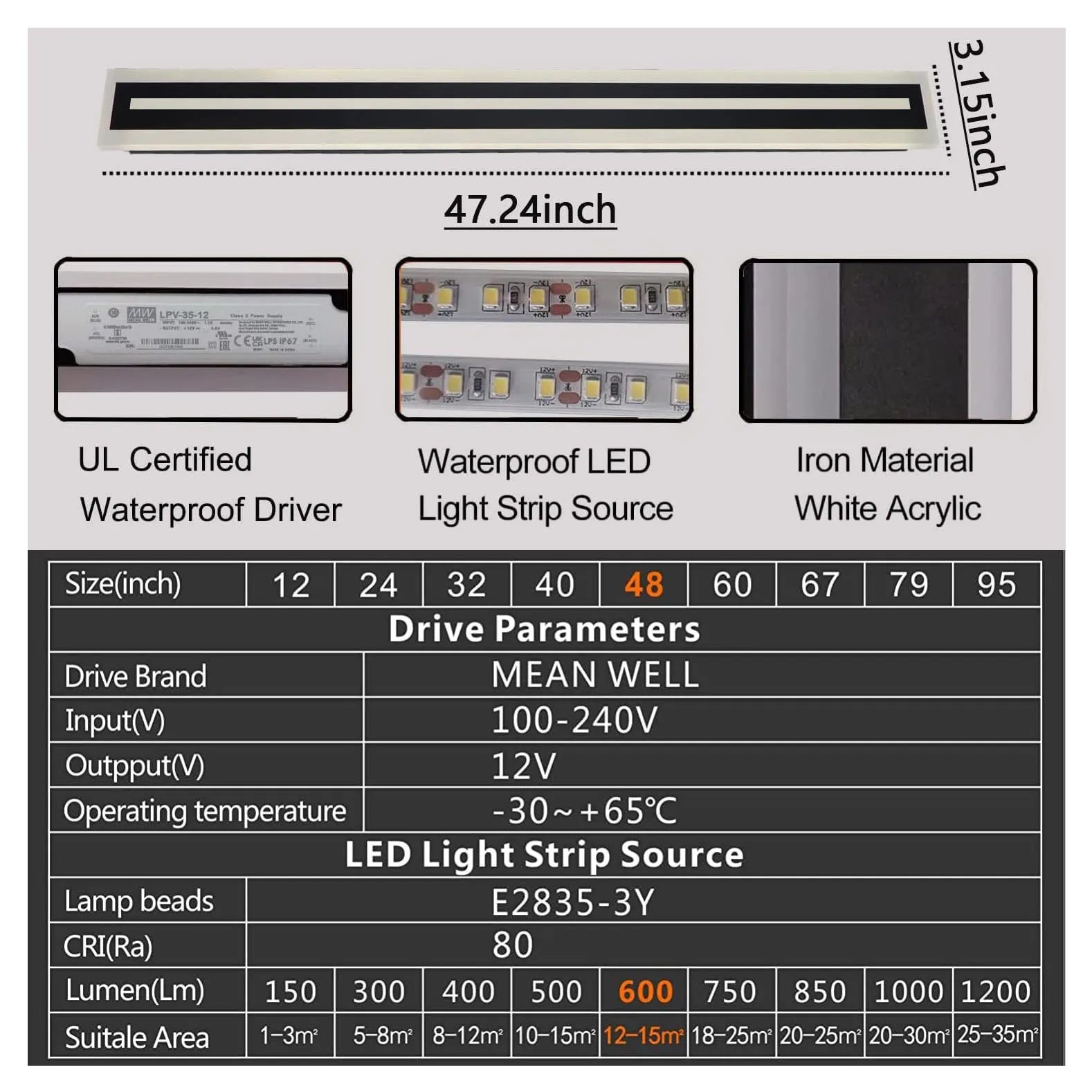 Strip IP67 Waterproof Humidifier Night Light Dimmable Color-Changing variant product view