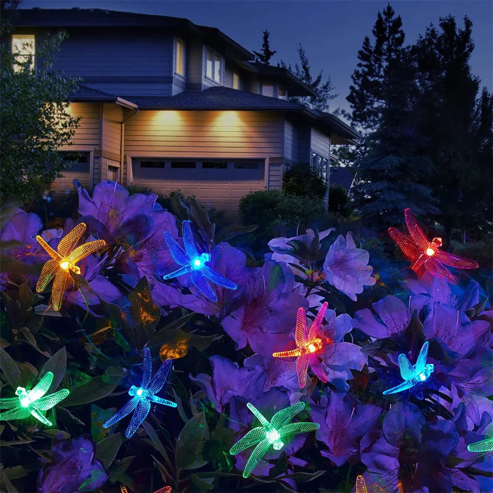Solar Dragonfly String Lights
