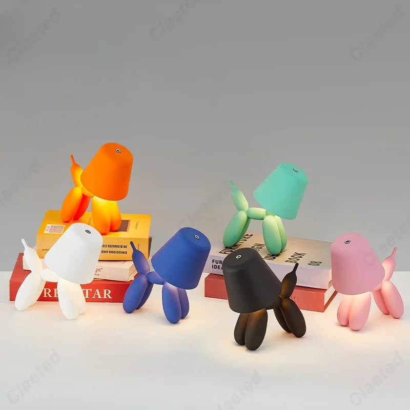 Sculptural LED Ambient Desk Light – USB Rechargeable Decorative Bedside Lamp