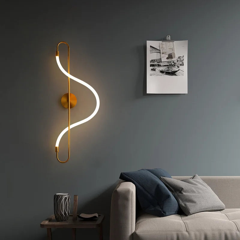 Chandelier Dimmable Long Wall Light close-up product view