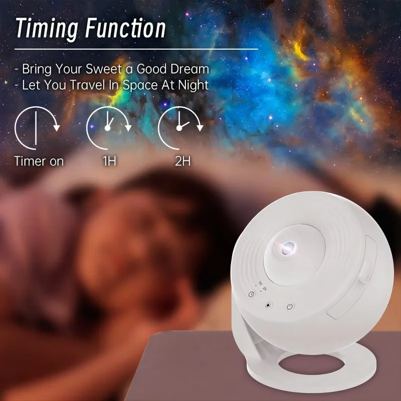 Galaxy Star Projector Night Light – 12-in-1 Planetarium Projector
