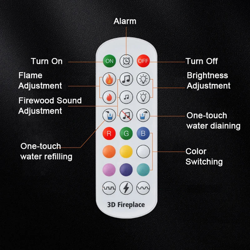 Smart 3D Water Vapor Flame Bar