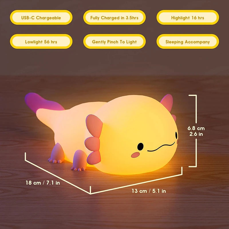 Axolotl Silicone Nightlight