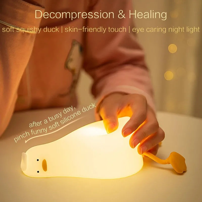 Cozy Duck Silicone Night Light