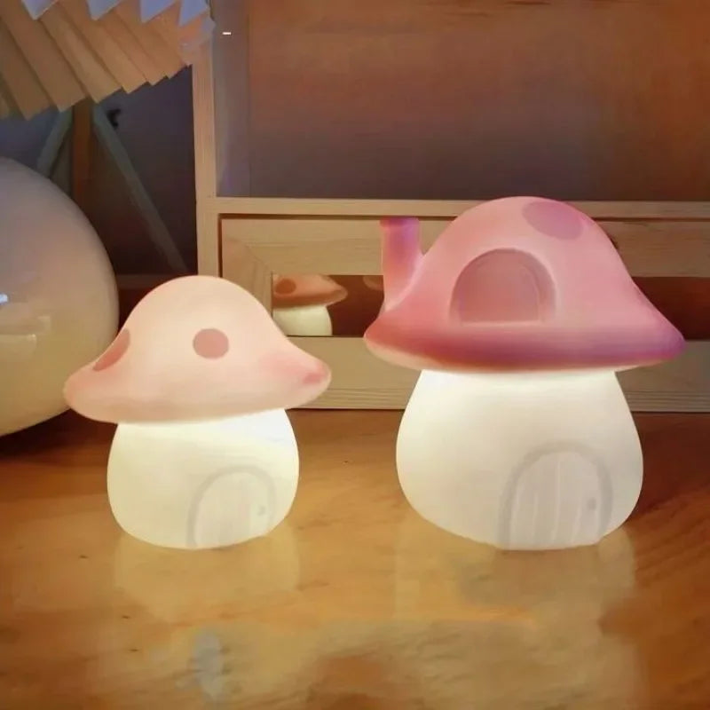 Mushroom Cottage Battery Night Light