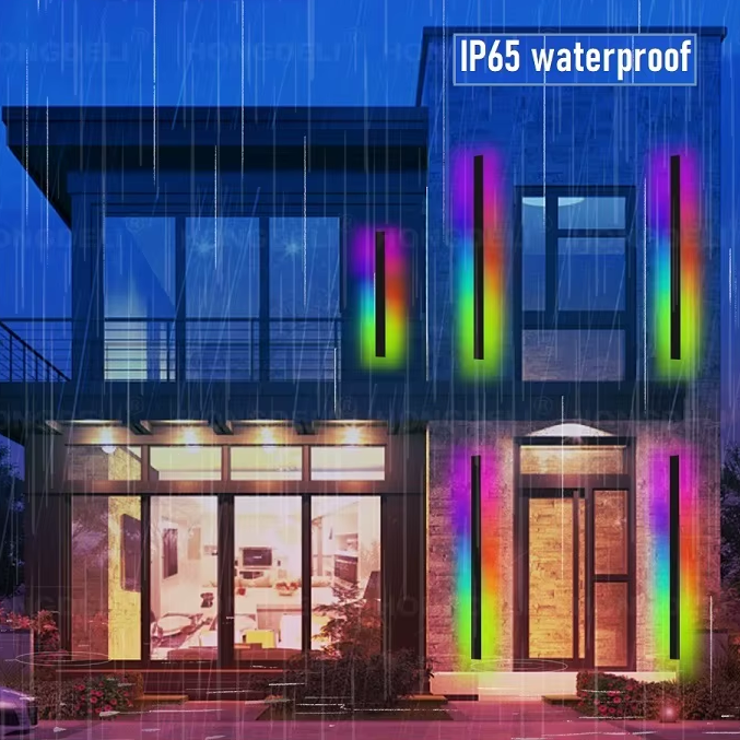 Luminous RGB Outdoor Wall Light