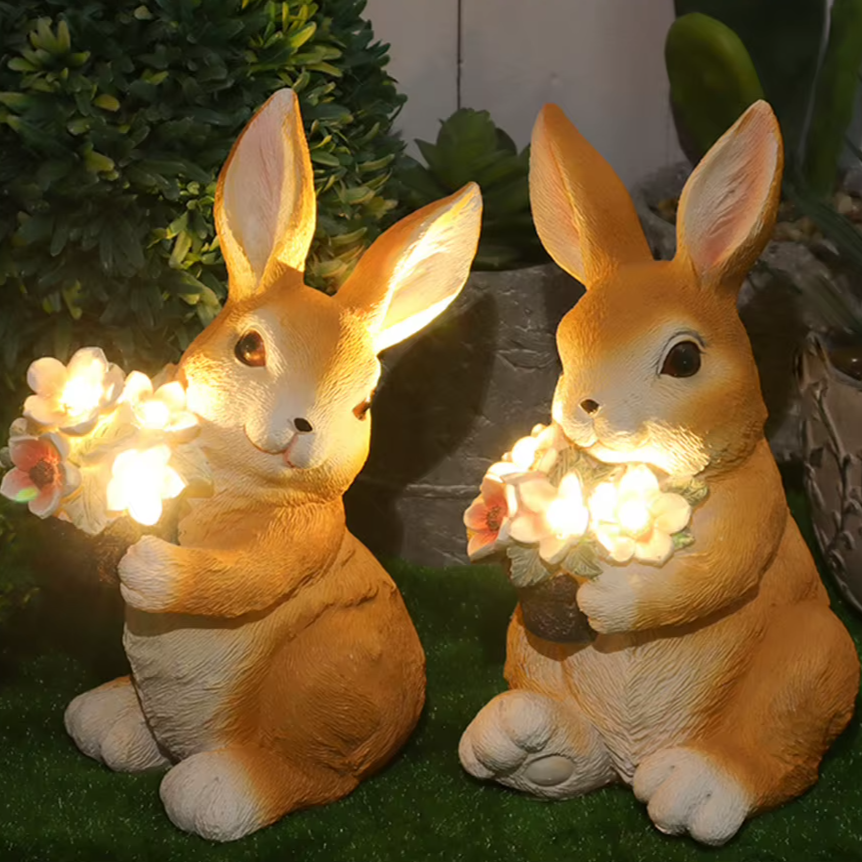 Garden Glow Solar Rabbit