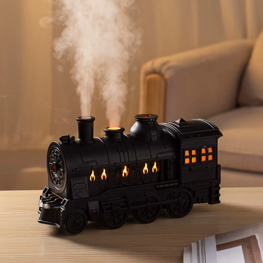 Vintage Train Nightlight & Humidifier with Remote Control
