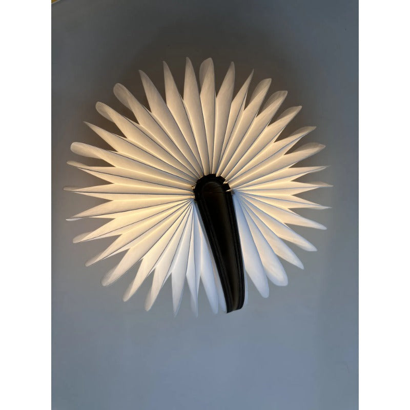 Natural Wood Foldable Mushroom Lamp | Rechargeable & Cordless