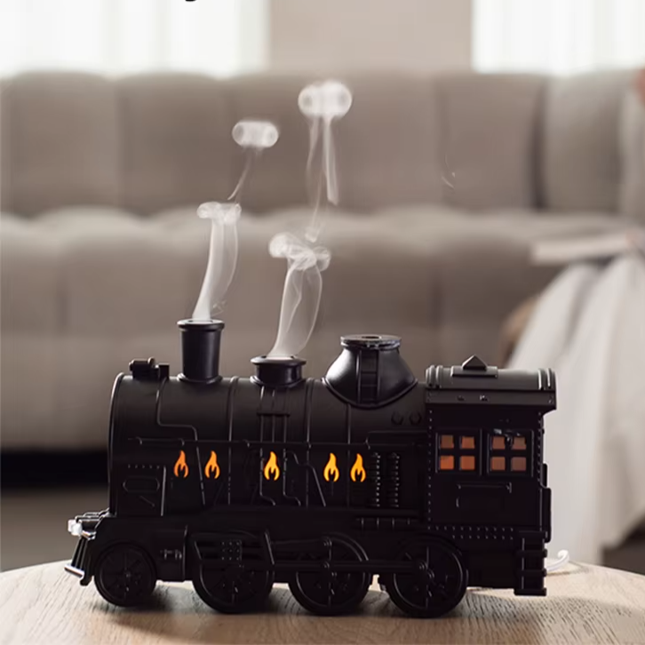 Vintage Train Nightlight & Humidifier with Remote Control