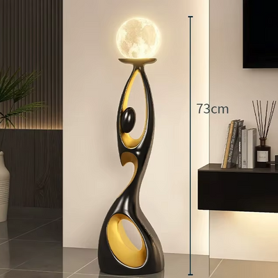 Lunar Embrace Sculptural Floor Lamp