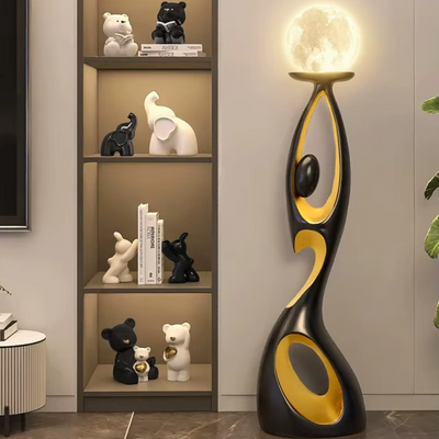 Lunar Embrace Sculptural Floor Lamp