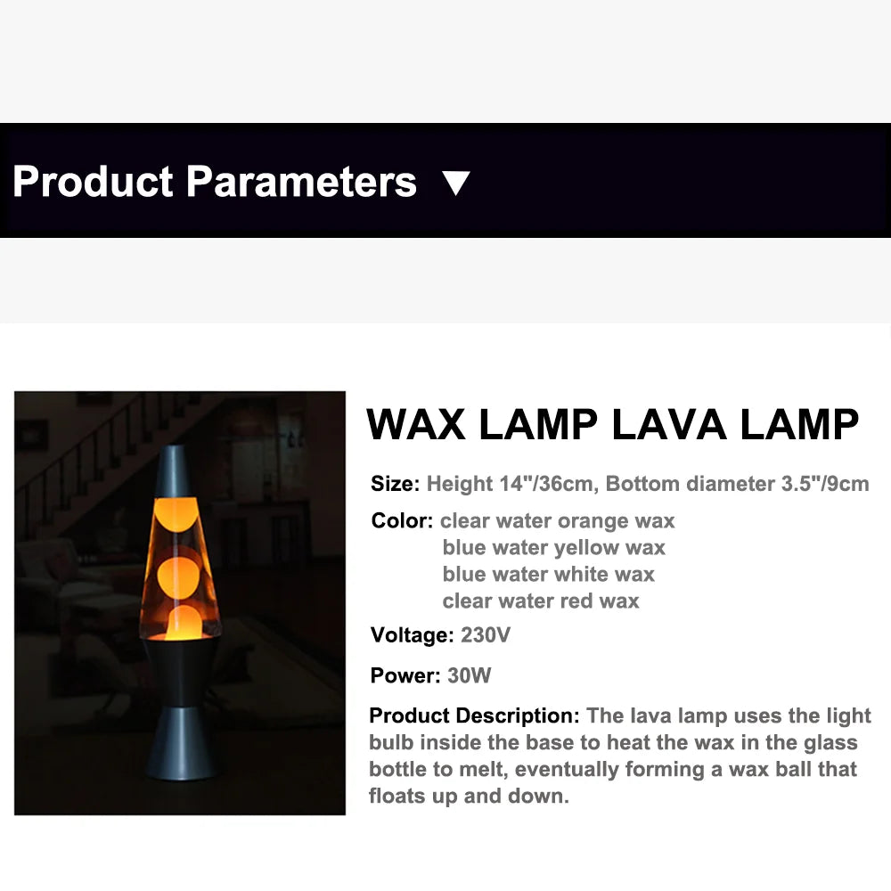 Lava Lamp – Classic Relaxing Liquid Motion Lamp for Home & Office Decoration