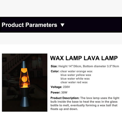 Lava Lamp – Classic Relaxing Liquid Motion Lamp for Home & Office Decoration
