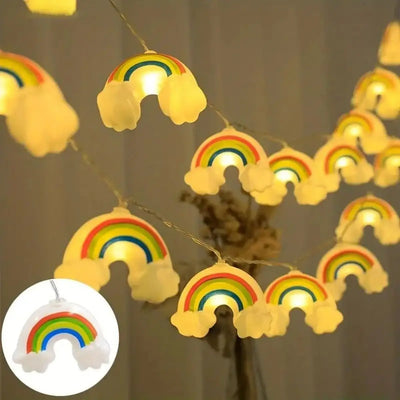 Star & Cloud Battery-Powered LED String Lights – Bedroom Fairy Lights