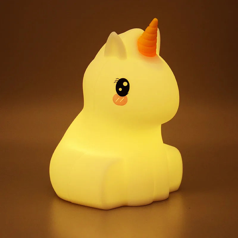 Koala RGB LED Night Light – USB Rechargeable Touch-Sensor Kids Desk Lamp