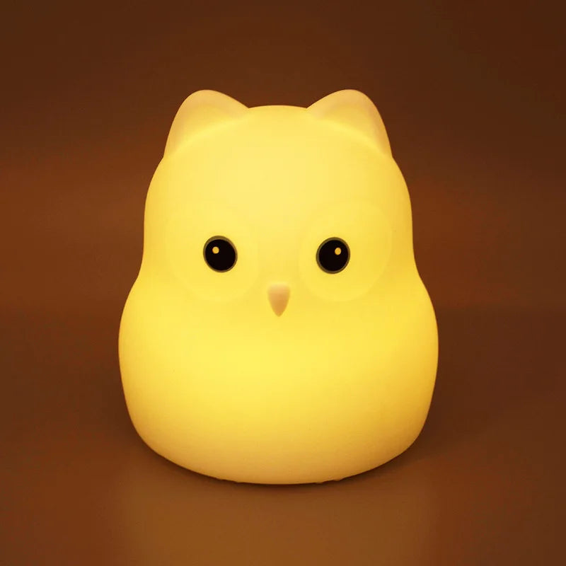 Koala RGB LED Night Light – USB Rechargeable Touch-Sensor Kids Desk Lamp