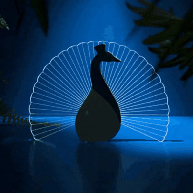 Whale Wood Ambient Light decorative lighting detail