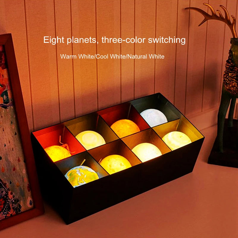 Moon Night Light Rechargeable Touch Control shown as soft ambient home lighting
