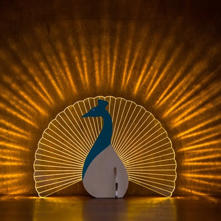 Whale Wood Ambient Light close-up product view