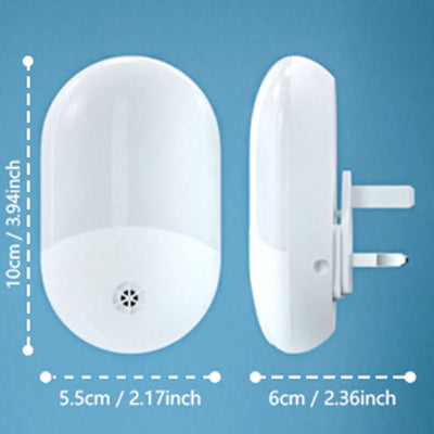 Auto Sensor Plug Night Light shown as soft ambient home lighting