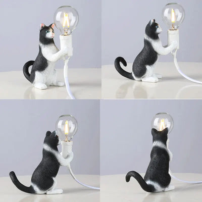 Cat Lamp Table Lamp close-up product view, in A, C, B, or D