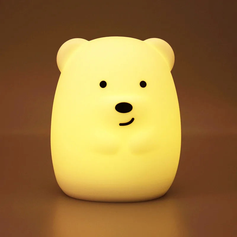Koala RGB LED Night Light – USB Rechargeable Touch-Sensor Kids Desk Lamp