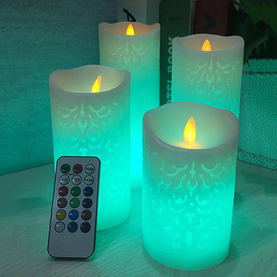 LED Candle Light Color-Changing Remote Control close-up product view