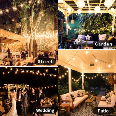 Waterproof Outdoor Bulb String Lights