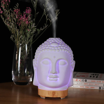 Wood Humidifier Night Light Color-Changing Remote Control design detail view