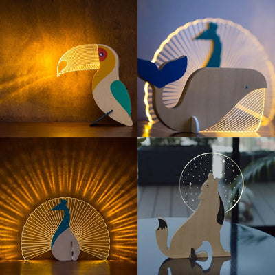 Whale Wood Ambient Light for cozy home ambience