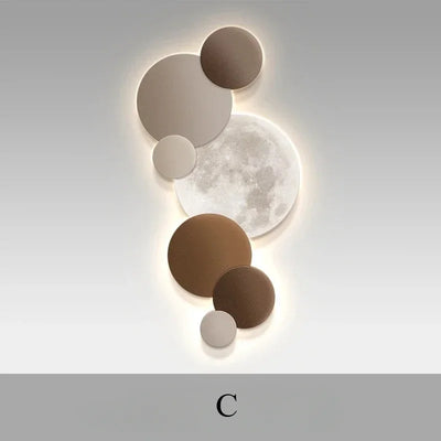 Crystal Cube Moon moon wall light for wall accent lighting