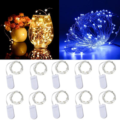 Copper Wire Micro LED Fairy String Lights – 6 & 10-Pack for DIY Décor & Gifts